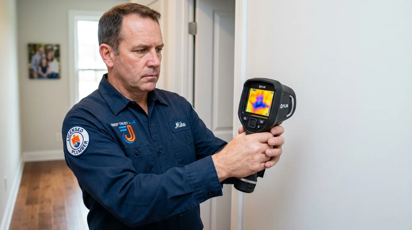 Thermal imaging leak detection by Johns Plumbing LLC in Hornell